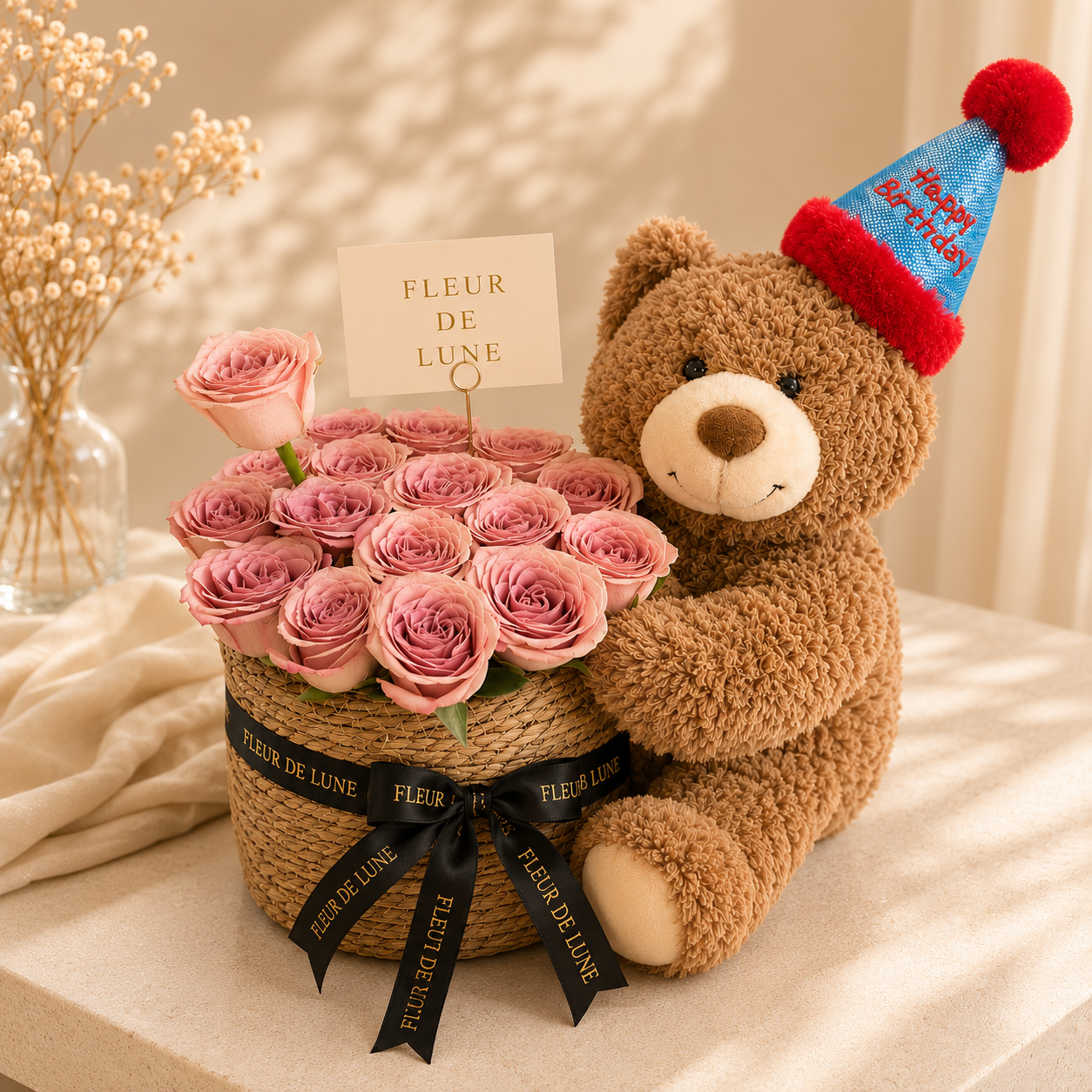 Teddy Rose Bucket