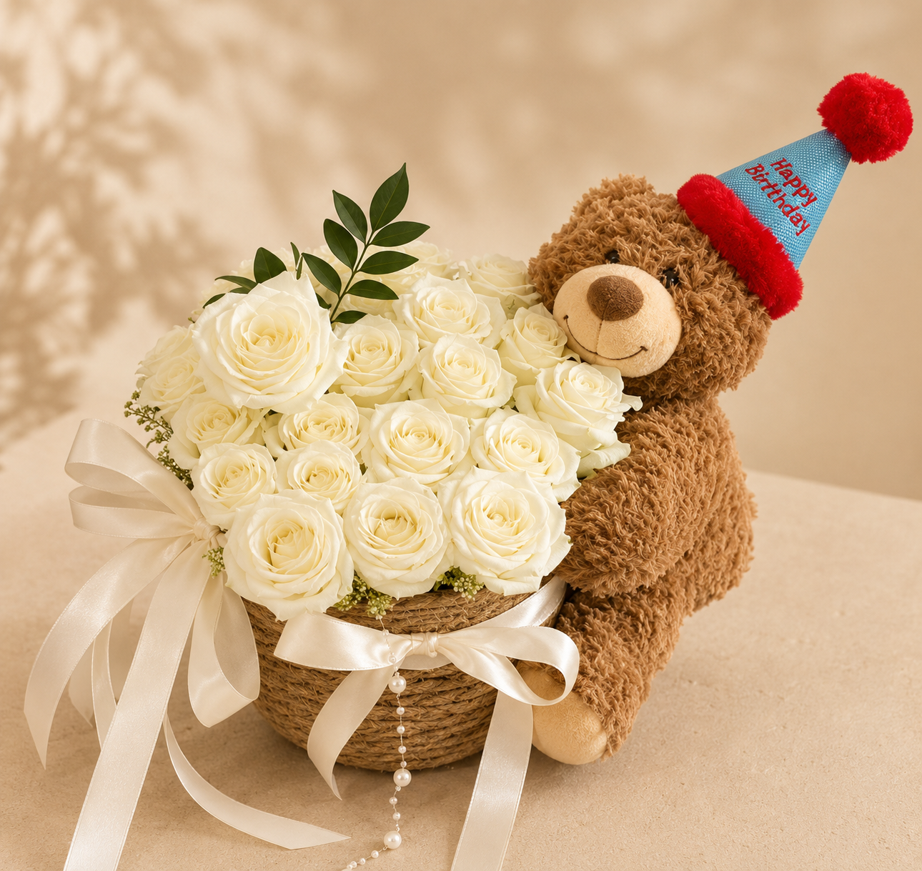Teddy Rose Bucket