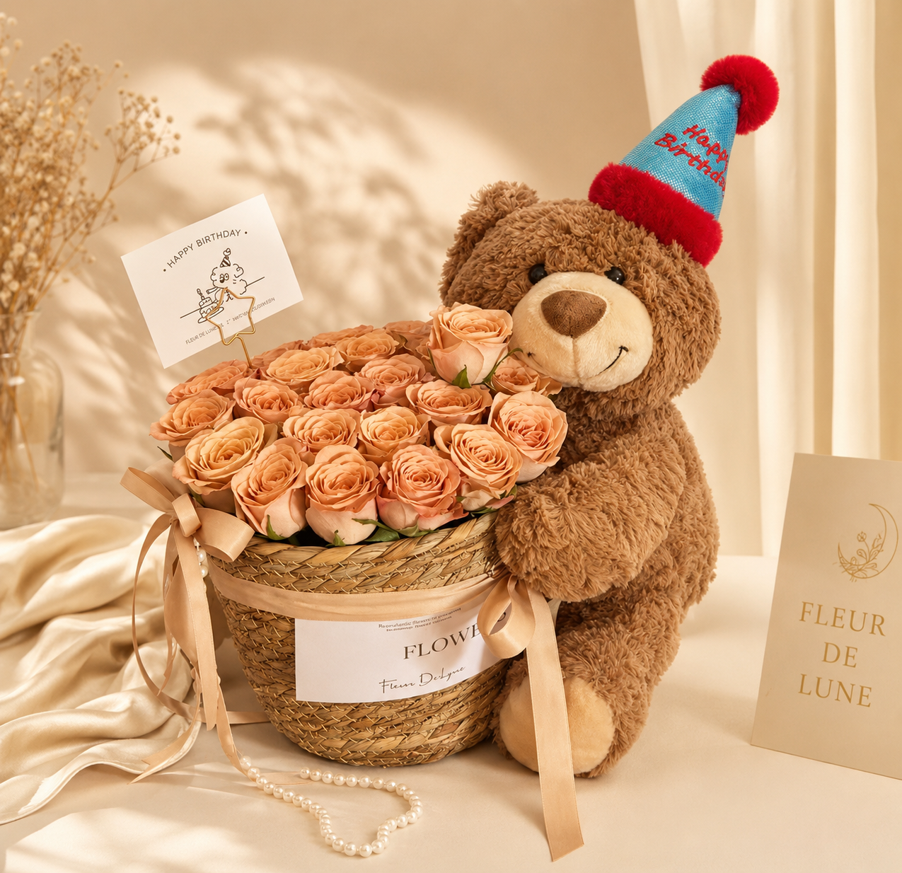 Teddy Rose Bucket