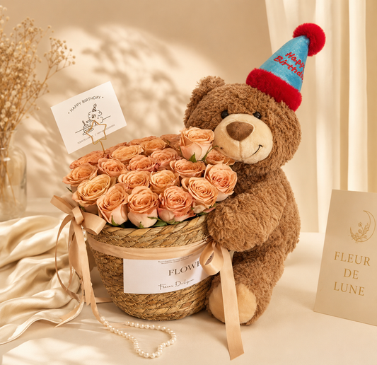 Teddy Rose Bucket