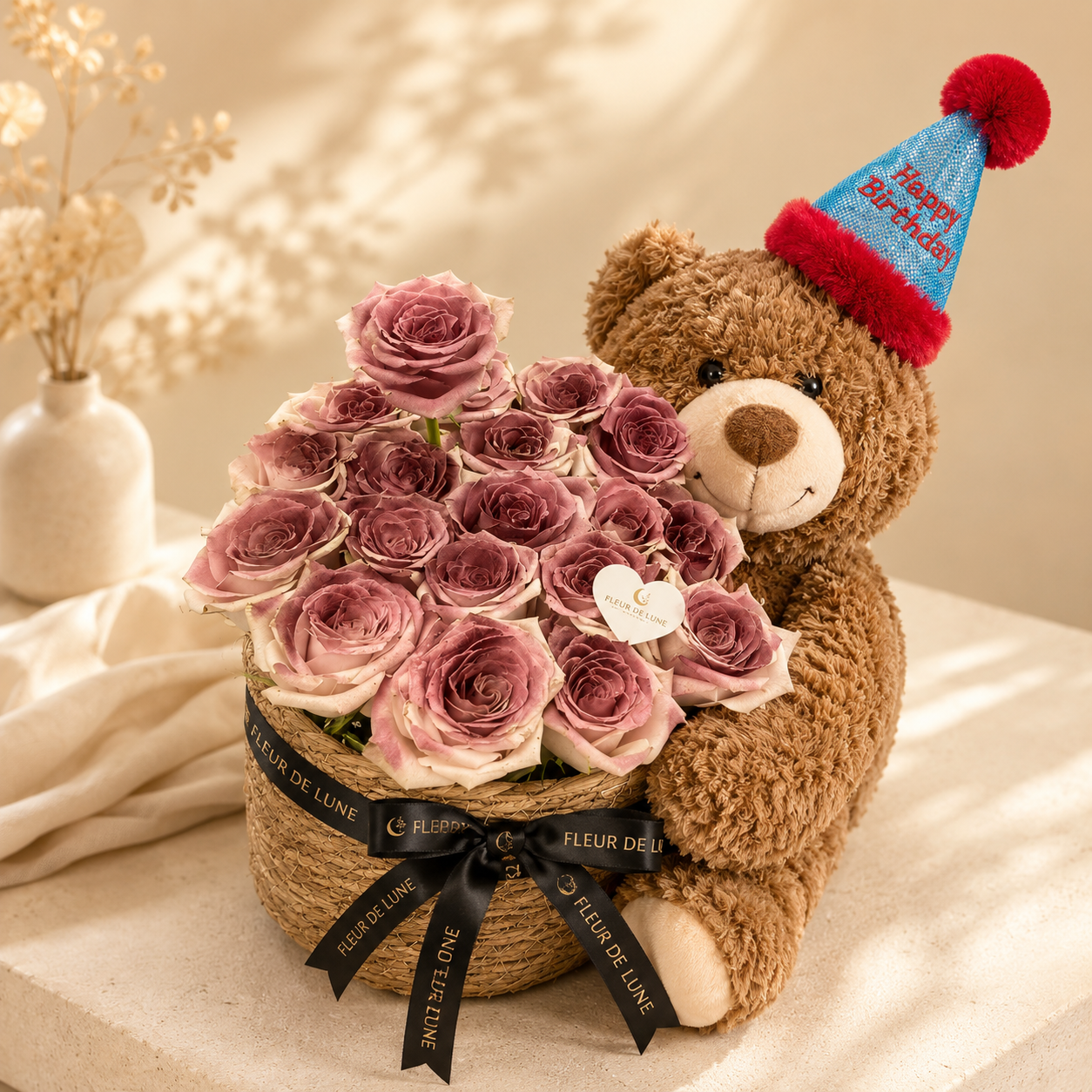 Teddy Rose Bucket